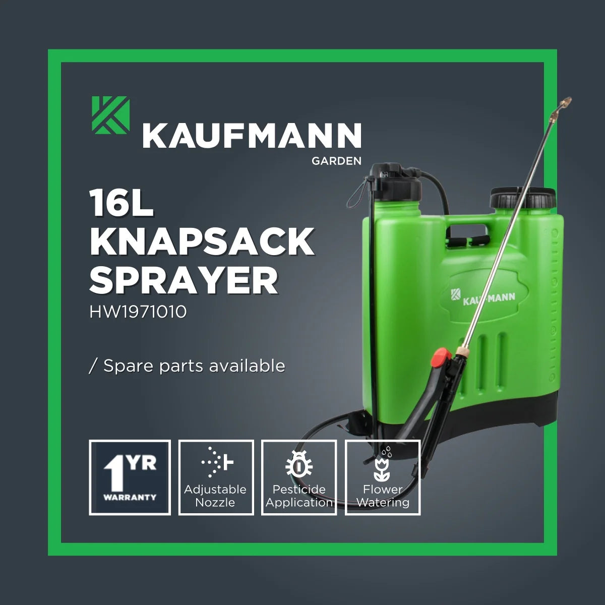 Kaufmann 16L Knapsack Sprayer